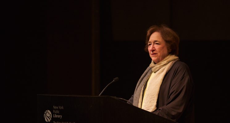 Helen Vendler during CBAs inaugural Lincoln Kirstein Lecture.