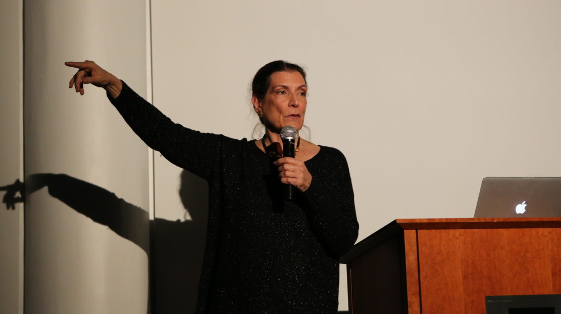 Alma Guillermoprieto speaking at her CBA event, The Body Remembers: Memory and Dance with Alma Guillermoprieto.