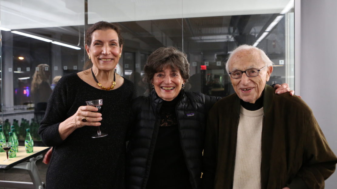 Alma Guillermoprieto posing with guests at her CBA event, The Body Remembers: Memory and Dance with Alma Guillermoprieto.