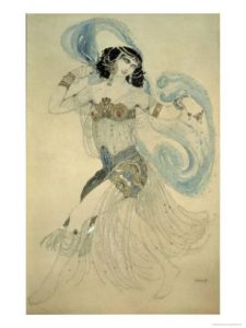 Costume for Ida Rubinstein in Salomé in 1908