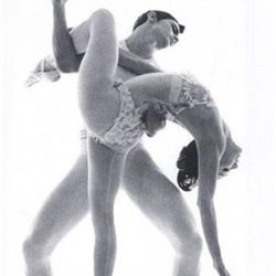 Allegra Kent and Edward Villella in George Balanchine's Bugaku.