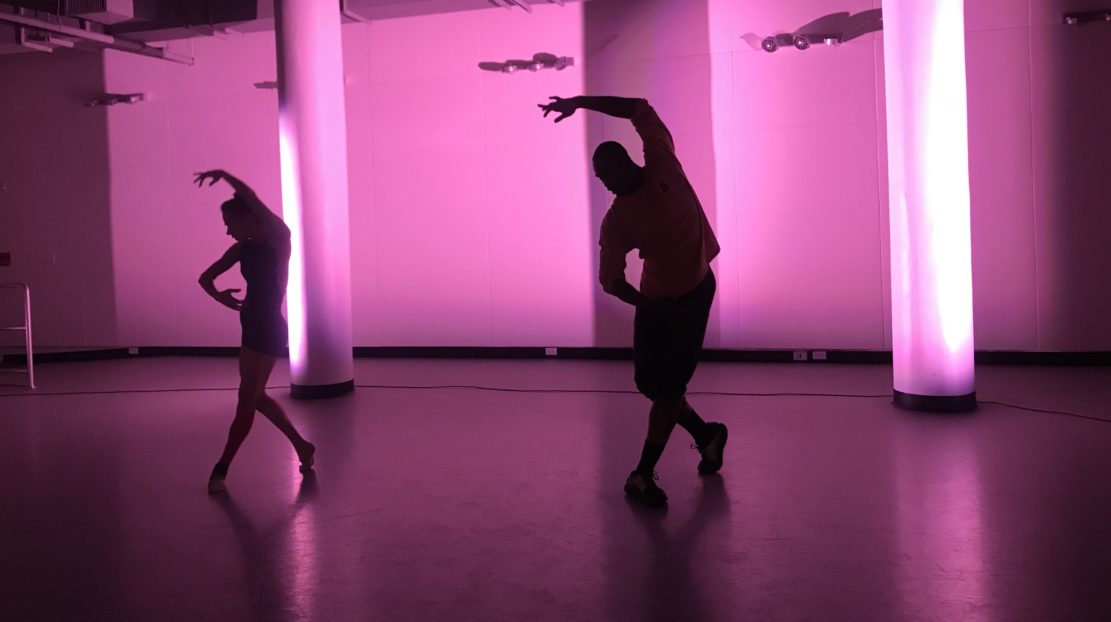 Dancers in CBA studio. Lighting design by Brandon Stirling Baker.