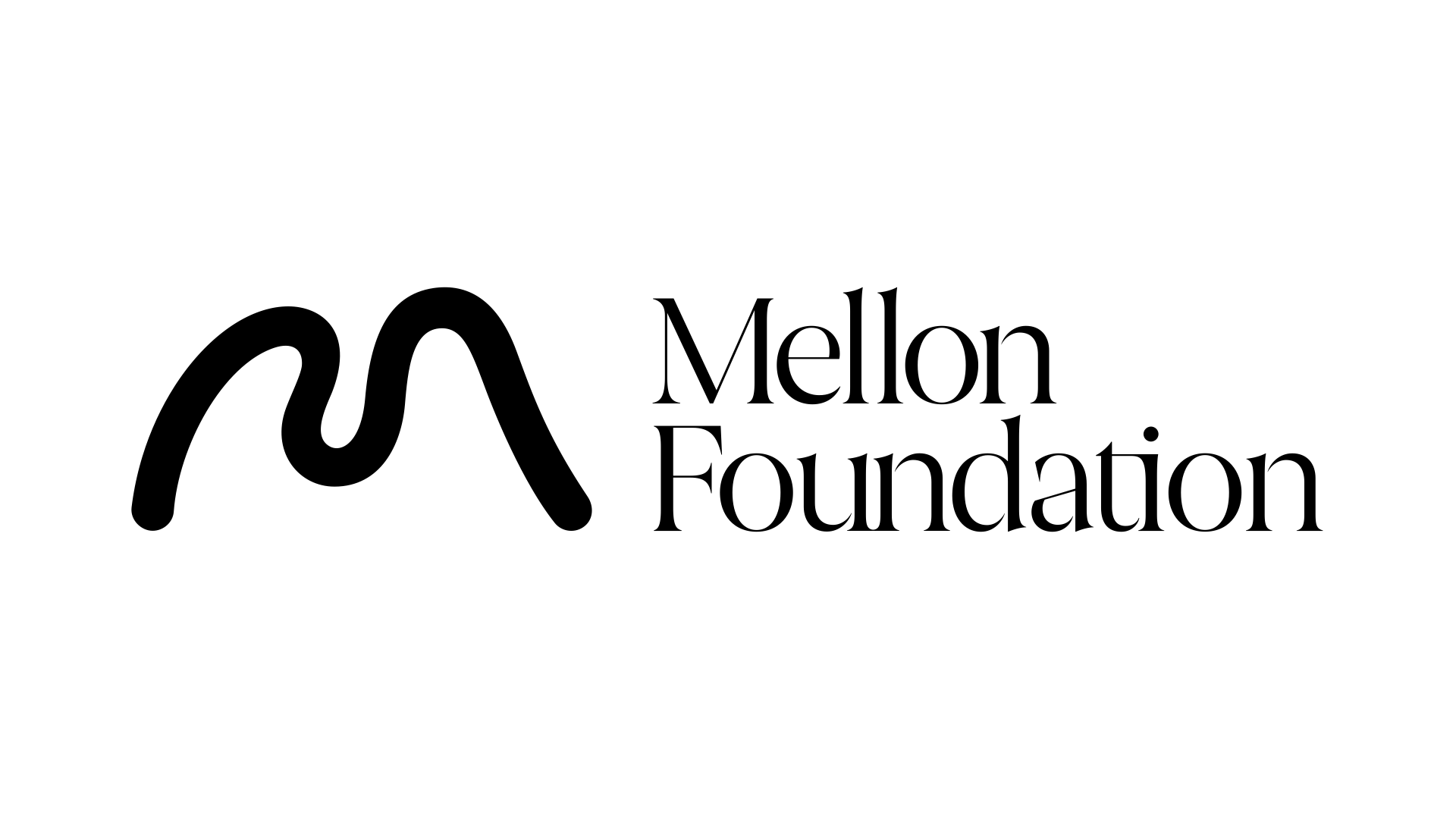 Mellon logo with a black M and Mellon Foundation to the right