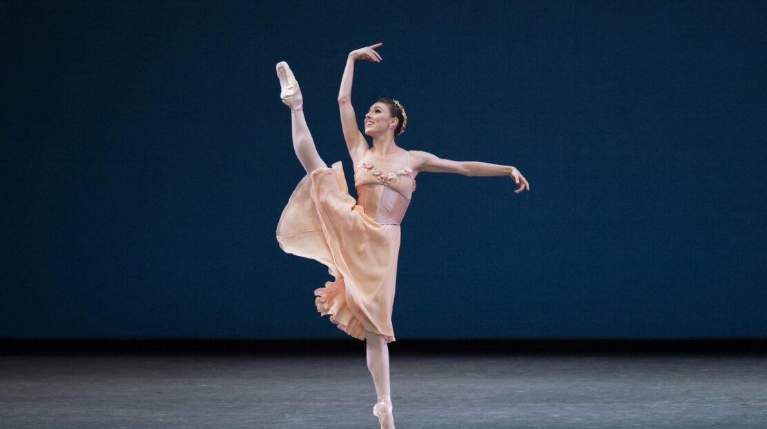 Tiler Peck dancing Tschaikovsky Pas de Deux Choreography by George Balanchine